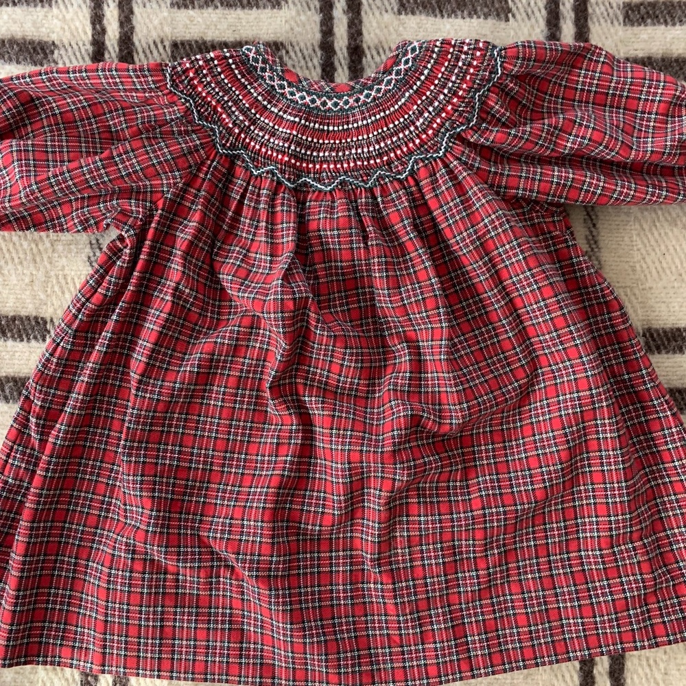 Strasburg Holiday Dress - embroidered, size 6 months